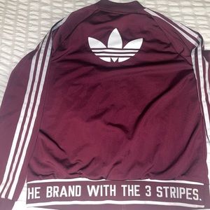 women’s adidas 3 stripe jacket